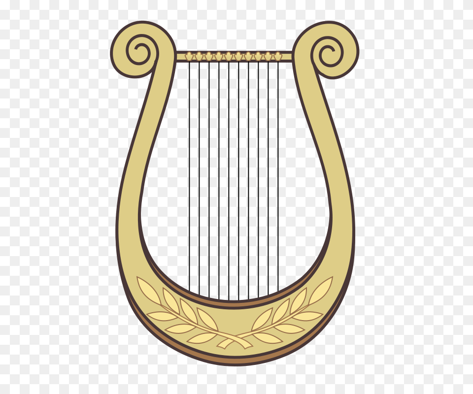 Harp Clipart, Lyre, Musical Instrument, Astronomy, Moon Png