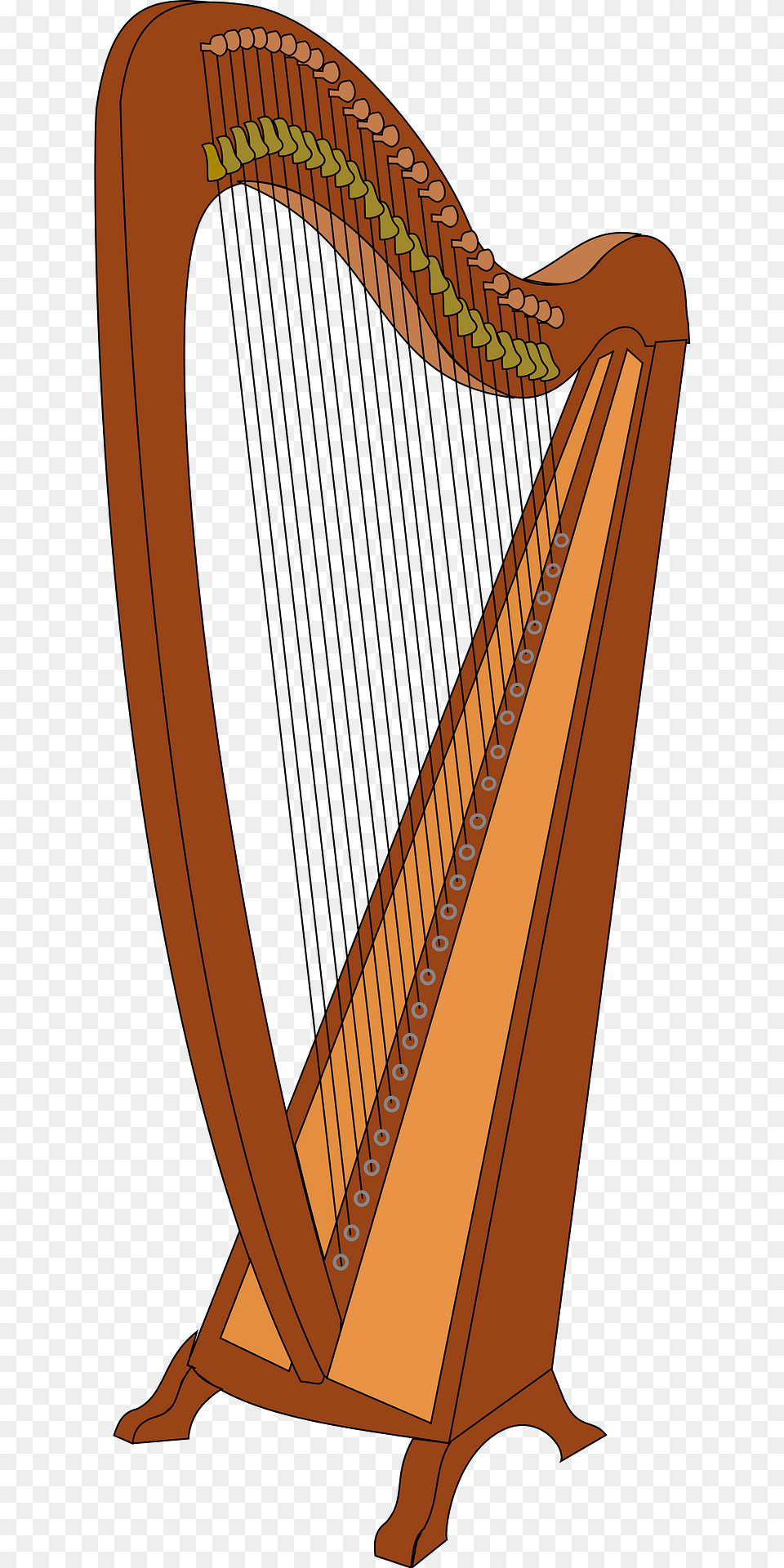Harp Clipart, Musical Instrument Png