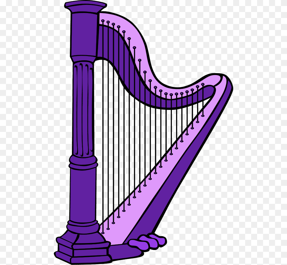 Harp Clipart, Musical Instrument Free Transparent Png