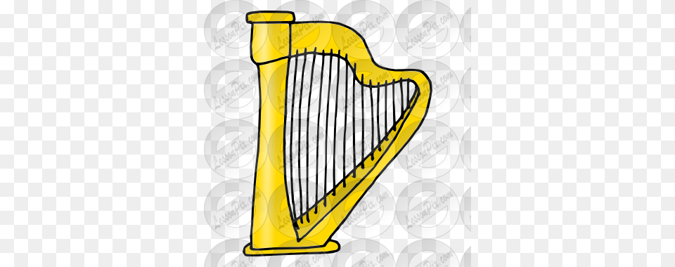 Harp Clipart Golden Harp, Musical Instrument, Can, Tin Free Png Download
