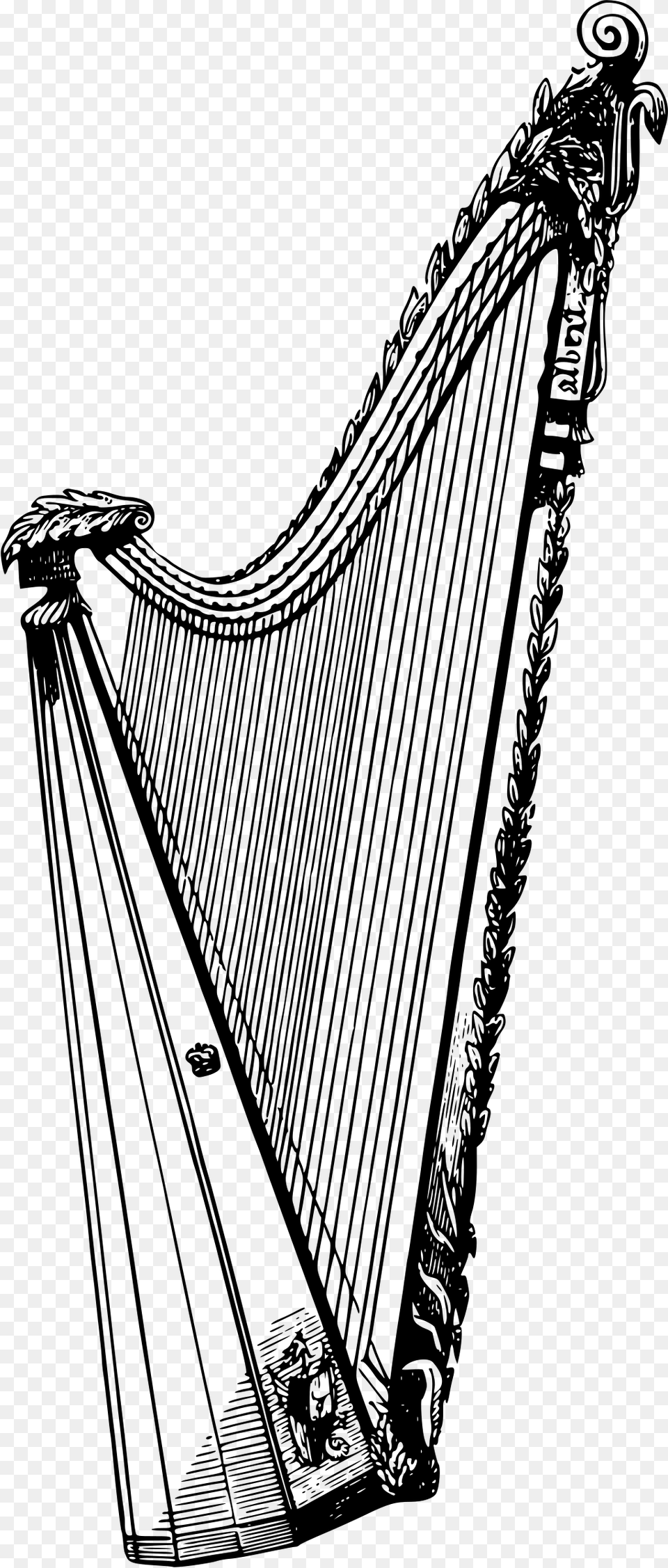 Harp Icons, Gray Png Image