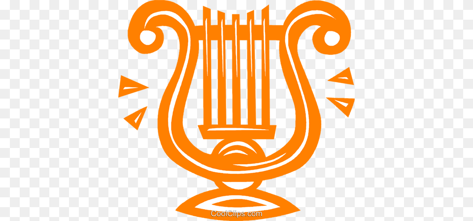 Harp Royalty Vector Clip Art Illustration, Lyre, Musical Instrument Free Png Download