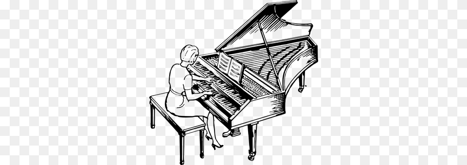 Harpsichord Gray Free Transparent Png