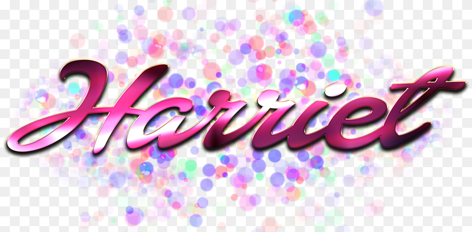 Harriet Happy Birthday Name Circle, Art, Graphics, Purple, Paper Png Image