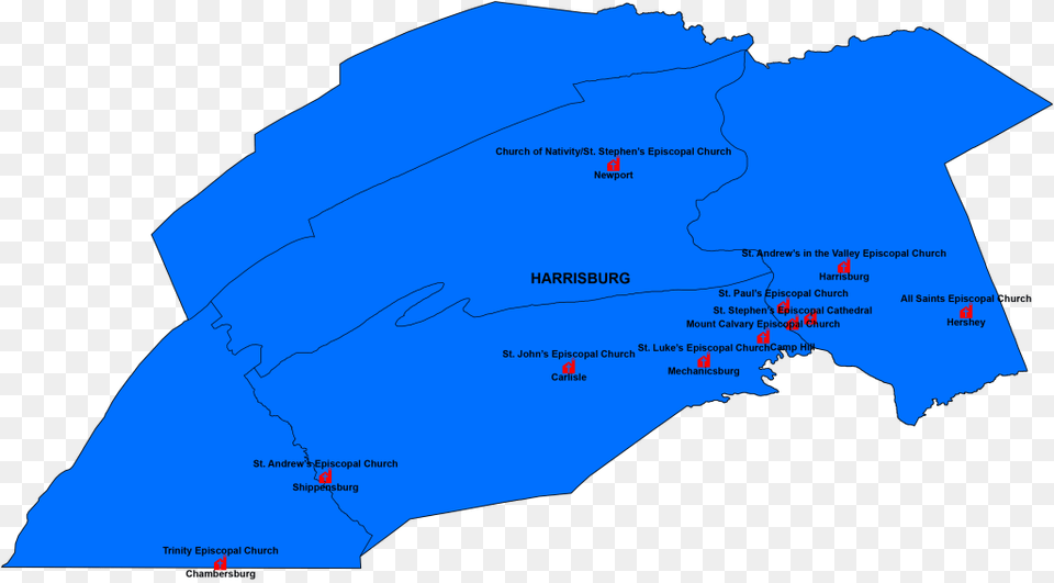 Harrisburg Convocation Map, Chart, Plot, Atlas, Diagram Png