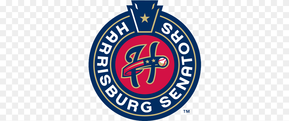 Harrisburg Senators Harrisburg Senators Logo, Badge, Symbol, Emblem Free Png Download