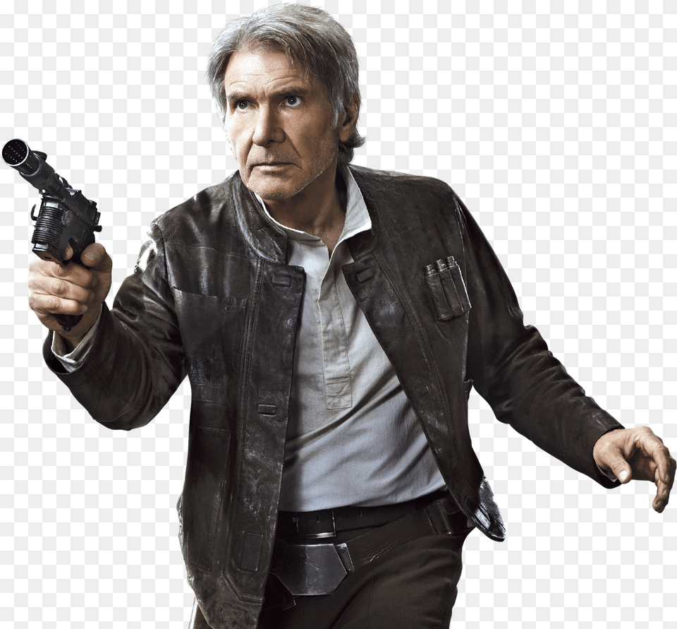 Harrison Ford Star Wars Han Solo, Weapon, Jacket, Handgun, Gun Free Png