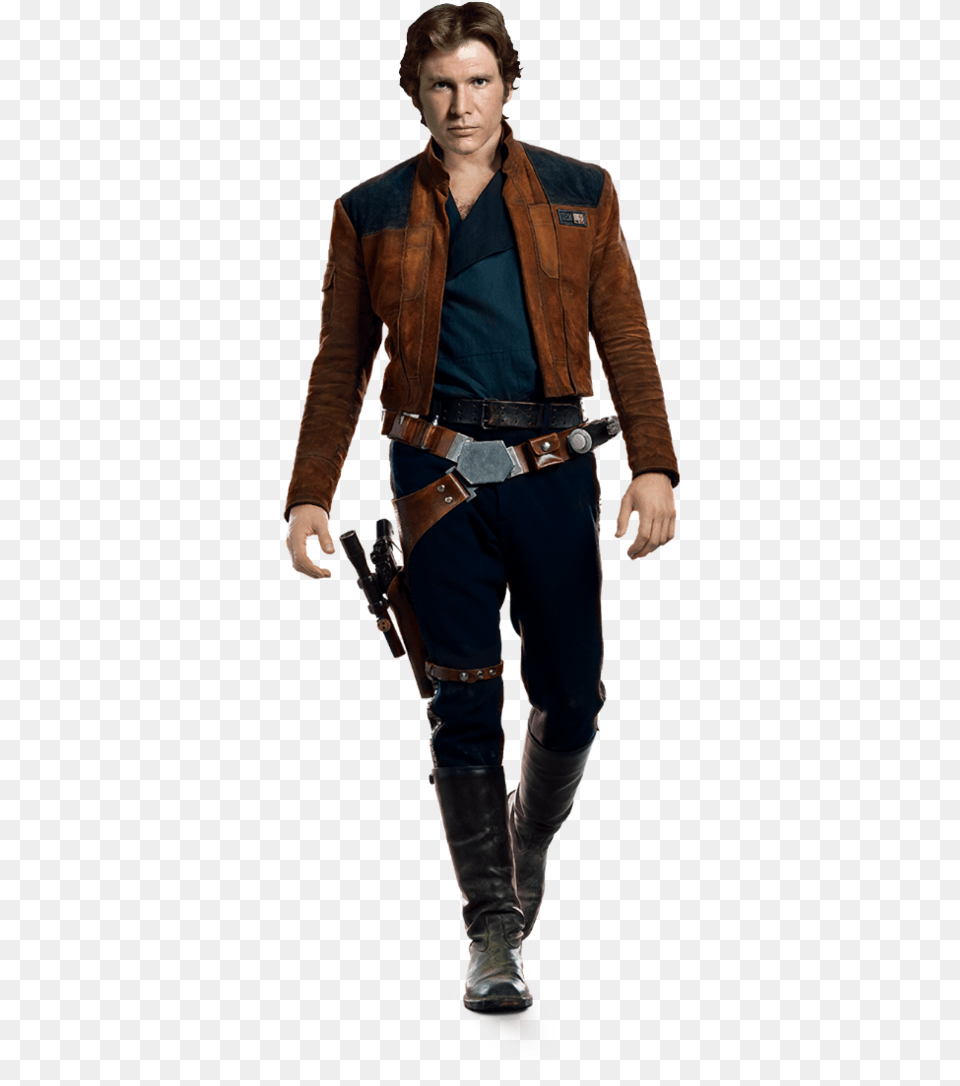 Harrison Ford Young Han Solo Costume, Jacket, Clothing, Coat, Male Free Png
