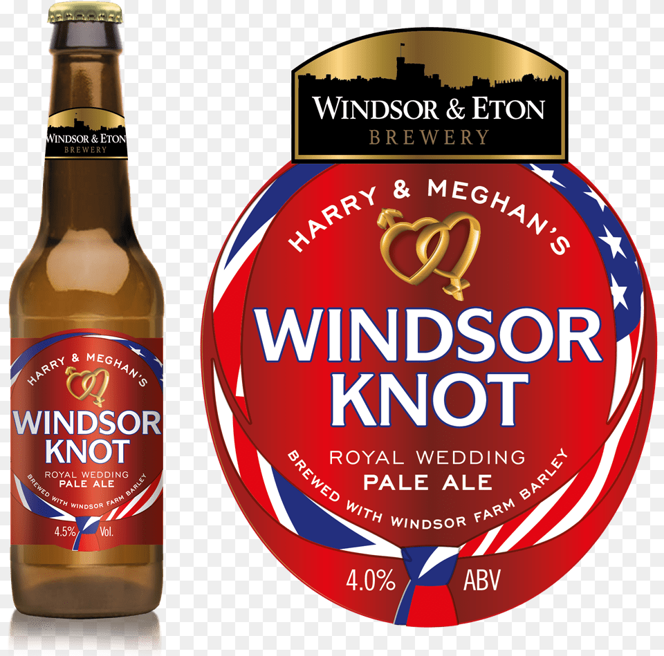 Harry And Meghan39s Windsor Knot Beer, Alcohol, Beverage, Bottle, Lager Free Png