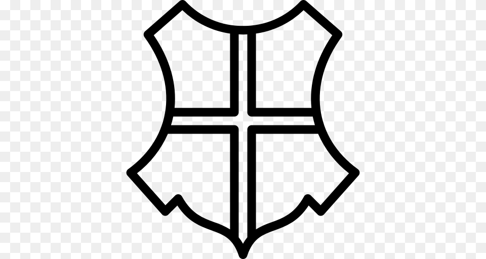 Harry Hogwarts Outline Potter Shield Icon, Gray Free Png Download