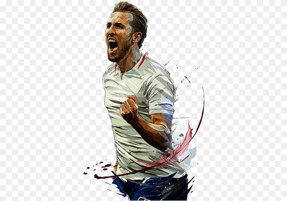 Harry Kane Caricatura, Face, Head, Person, Adult Free Png