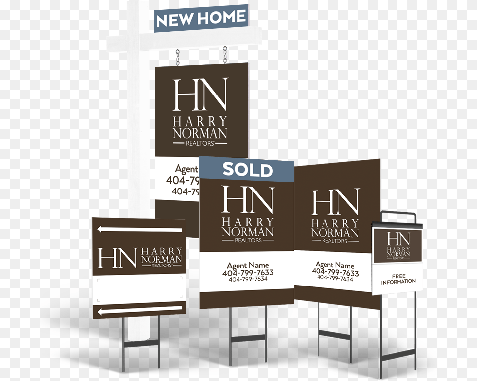 Harry Norman Real Estate Sign, Advertisement, Cross, Symbol, Poster Png Image