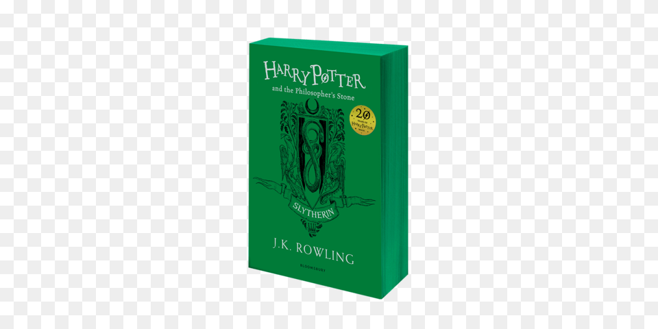 Harry Potter And The Philosophers Stone Anniversary Slytherin, Book, Publication, Herbal, Herbs Free Png Download