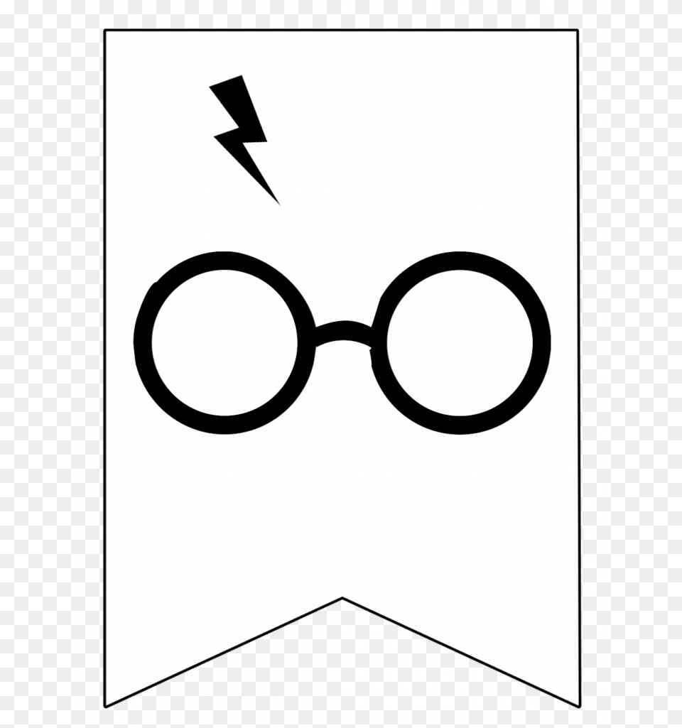 Harry Potter Banner Printable Printable Harry Potter Lightning Bolt, Accessories, Glasses Free Transparent Png