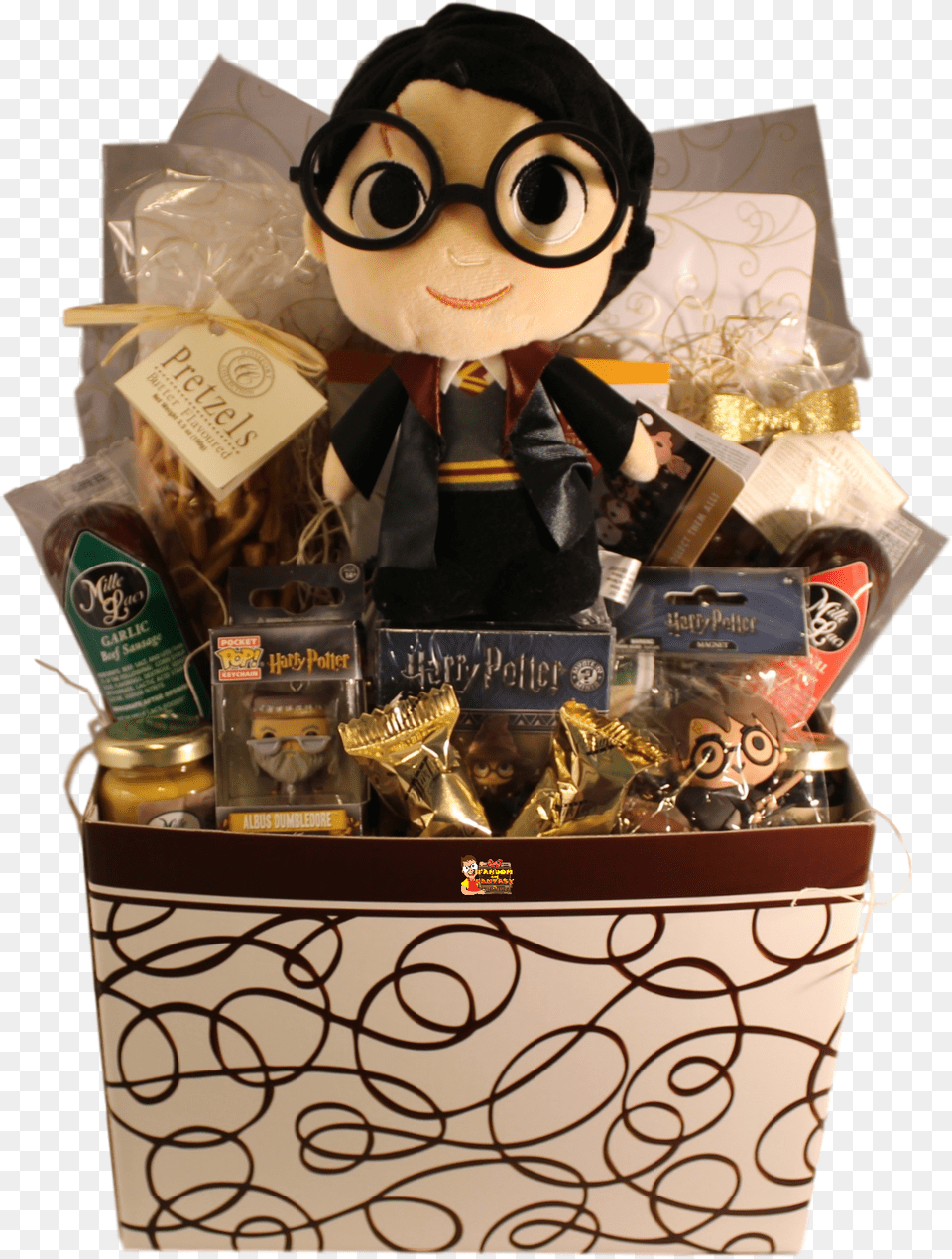 Harry Potter Christmas Gift Basket, Doll, Toy, Face, Head Free Transparent Png