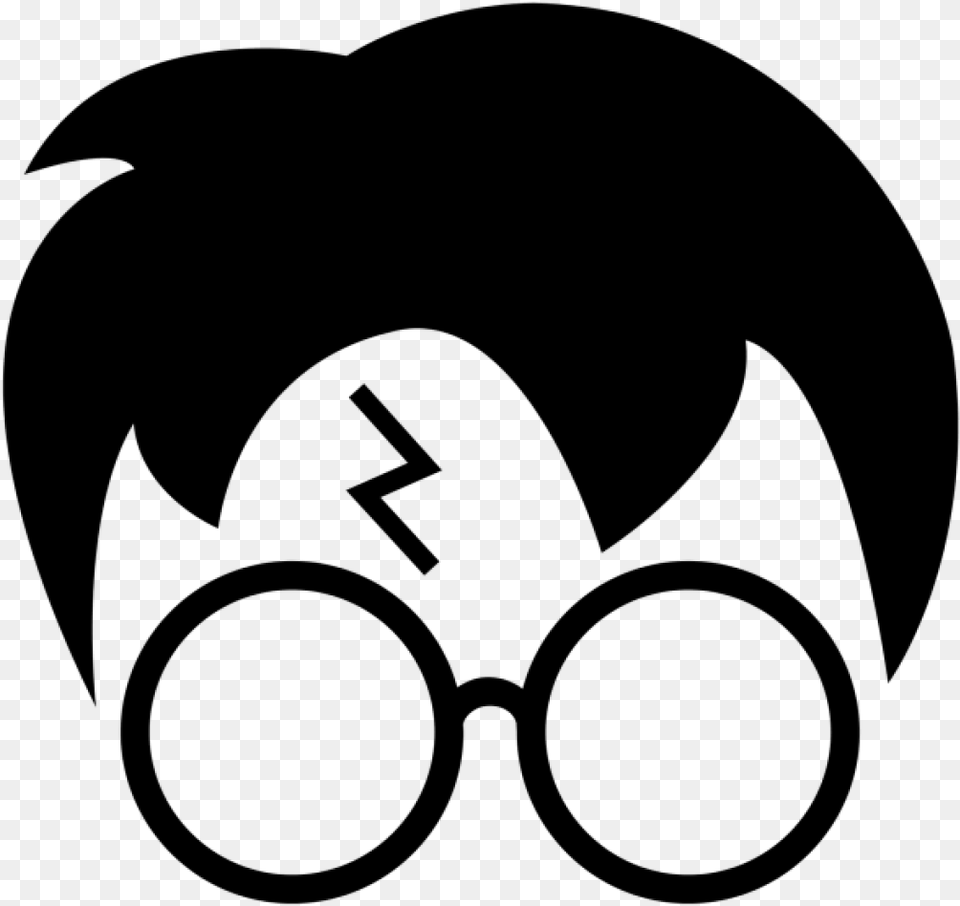 Harry Potter Clip Art Pictures Harry Potter Hair And Glasses, Gray Free Png Download