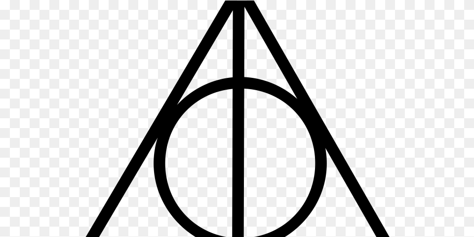 Harry Potter Clipart Deathly Hallows Harry Potter Deathly Hallows Symbol, Gray Png