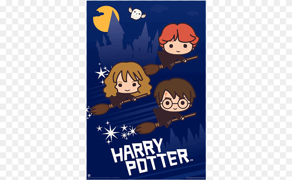 Harry Potter Cute Broomstick, Book, Publication, Advertisement, Poster Png