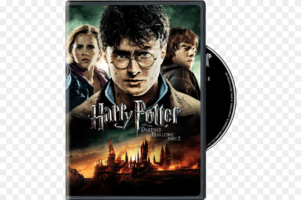 Harry Potter Deathly Hallows Part 2 Blu Ray Harry Potter And Deathly Hallows Part 2 2011 Dvd, Book, Publication, Woman, Teen Free Png