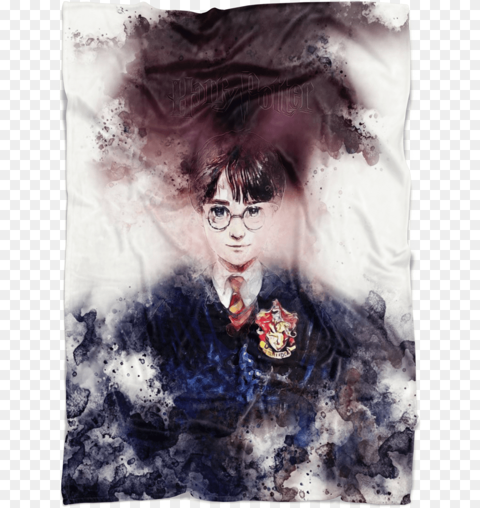 Harry Potter Fleece Blanket Aquarelle White Blanket Poster, Photography, Person, Head, Face Free Png
