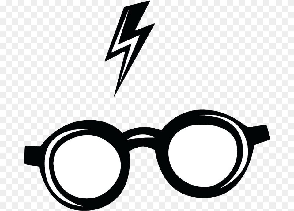 Harry Potter Glasses And Scar Clipart Transparent Imagem Logo Harry Potter, Accessories, Goggles Free Png