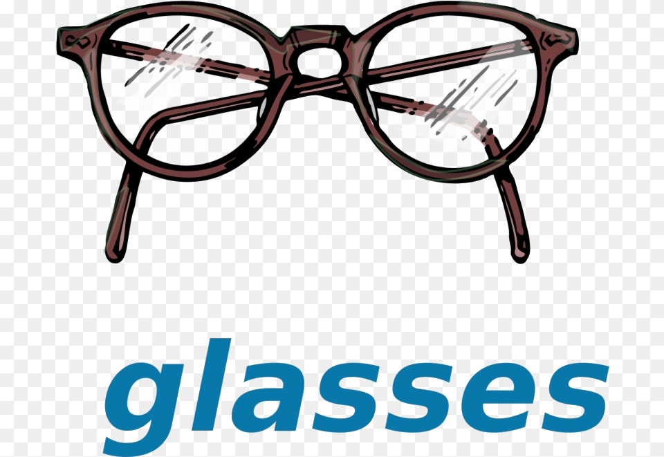 Harry Potter Glasses Vector Drawing Of Spectacles Clipart Glasses Flashcard, Accessories, Sunglasses Free Png Download