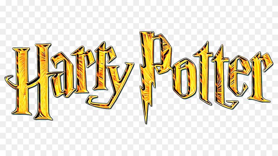 Harry Potter Golden Logo, Book, Calligraphy, Handwriting, Publication Png Image