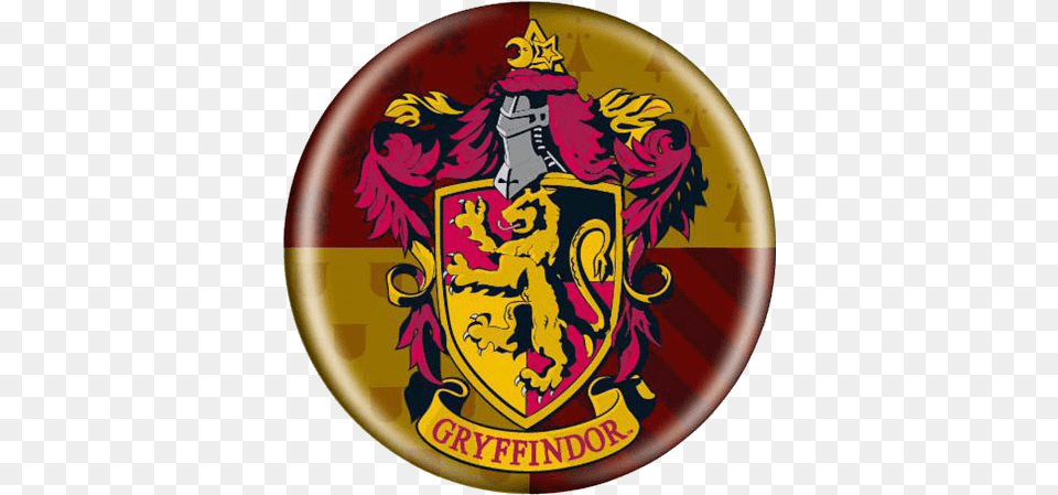 Harry Potter Gryffindor Button Harry Potter Gryffindor, Badge, Logo, Symbol, Emblem Png