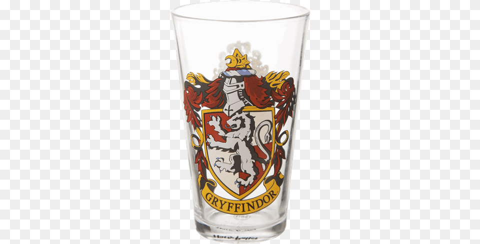 Harry Potter Gryffindor Crest Large Glass, Alcohol, Beer, Beverage, Can Png