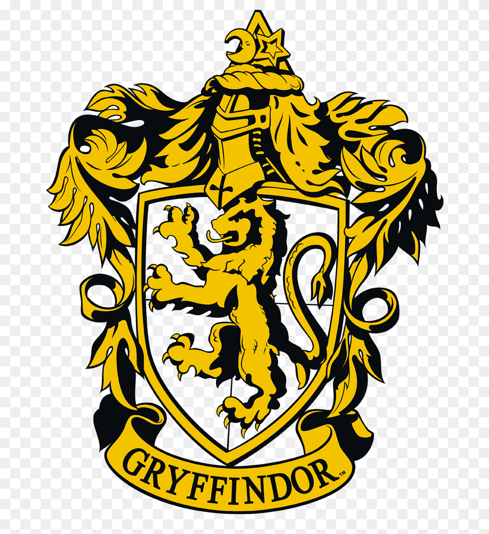 Harry Potter Gryffindor Crest Mens Long Sleeve T Shirt, Emblem, Symbol, Logo, Adult Free Png