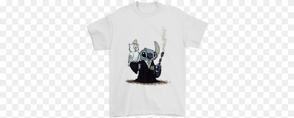 Harry Potter Hedwig And Stitch Mashup Shirtsan Excellent Stitch, Clothing, T-shirt Free Png Download