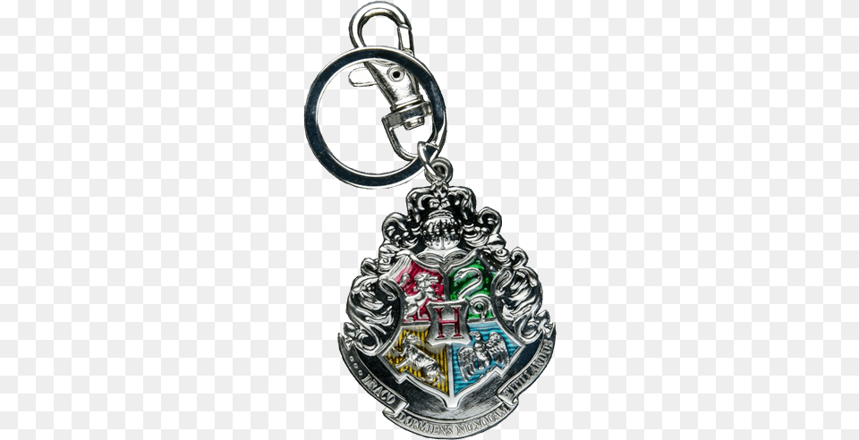 Harry Potter Hogwarts Logo Metal Key Ring, Accessories, Jewelry, Locket, Pendant Png