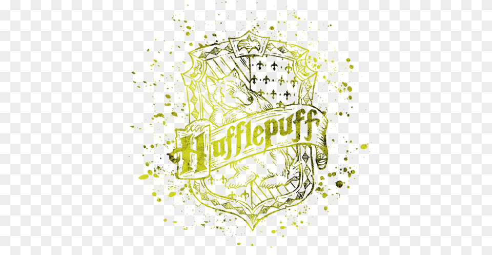 Harry Potter Hufflepuff House Silhouette Round Beach Towel Hufflepuff, Powder, Stain, Plant, Pollen Free Transparent Png