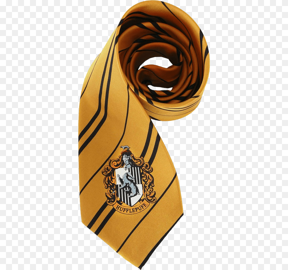 Harry Potter Hufflepuff Necktie Harry Potter Hufflepuff, Accessories, Formal Wear, Tie, Person Free Png