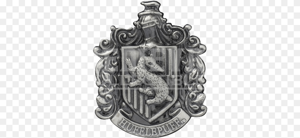 Harry Potter Hufflepuff School Crest Pewter Lapel Pin, Badge, Logo, Symbol, Emblem Free Png