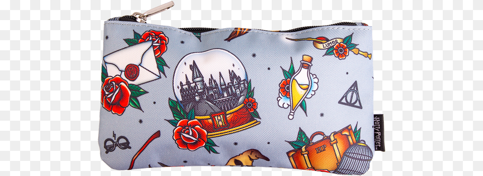 Harry Potter Magical Objects Tattoo Loungefly Pencil Case Coin Purse, Accessories, Bag, Handbag, Animal Png