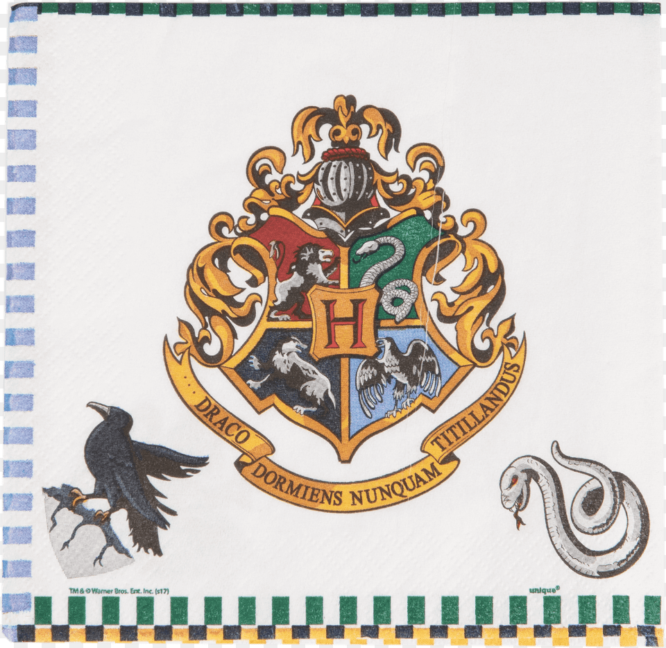 Harry Potter Napkins Reverse Hogwarts Harry Potter, Emblem, Symbol, Logo, Animal Free Png Download