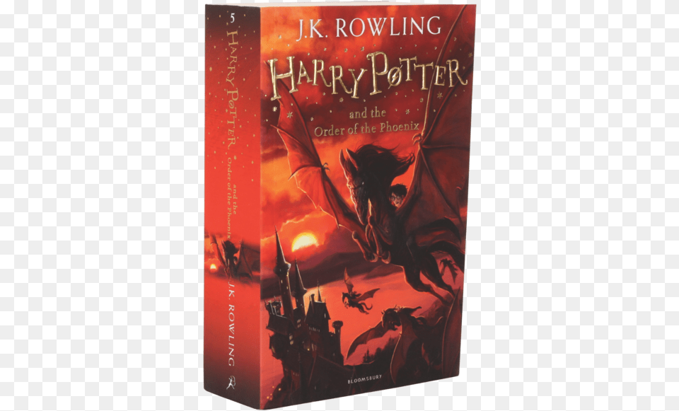 Harry Potter Order Of The Phoenix Paperback, Book, Publication, Novel, Person Free Png Download