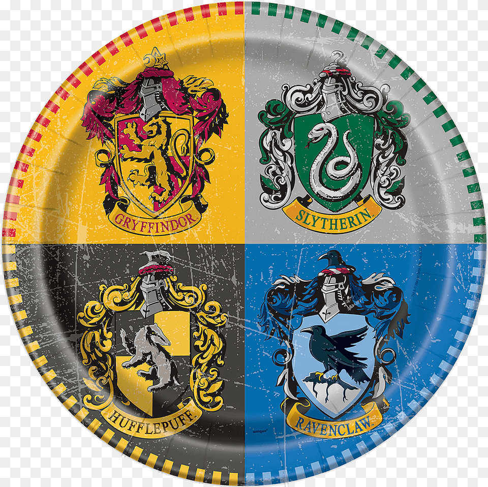 Harry Potter Paper Plates Paper Plate Harry Potter, Food, Meal, Dish, Logo Free Transparent Png