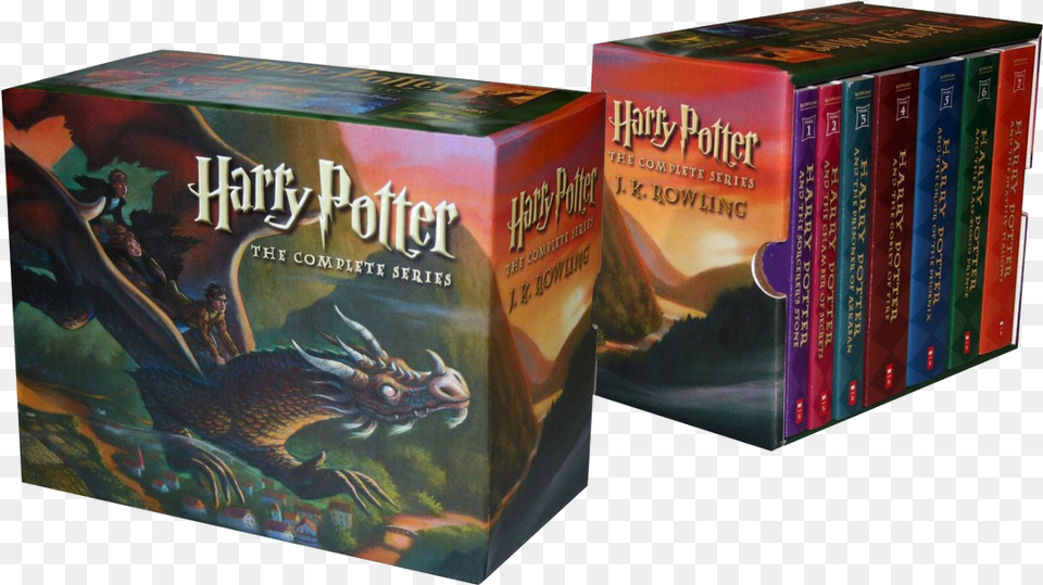 Harry Potter Paperback Box Set, Book, Publication, Person, Animal Png Image