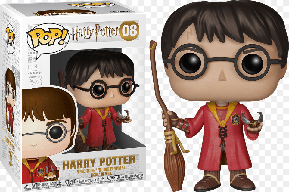 Harry Potter Quidditch Pop Vinyl Figure Harry Potter Quidditch Funko Pop, Person, Book, Comics, Publication Png