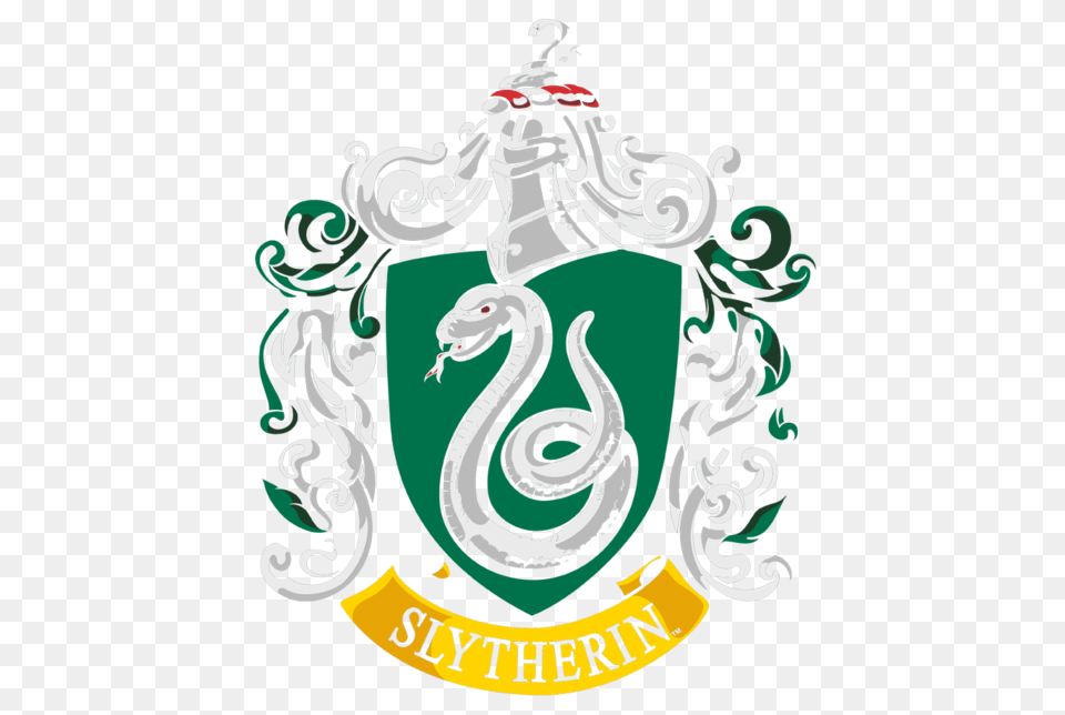 Harry Potter Slytherin Crest Mens Slim Fit T Shirt, Emblem, Symbol, Logo, Person Png Image