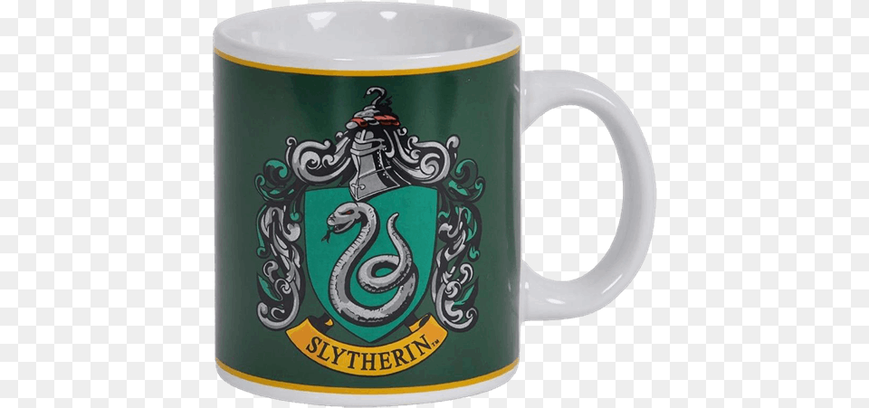 Harry Potter Slytherin House Crest Mug, Cup, Beverage, Coffee, Coffee Cup Free Png