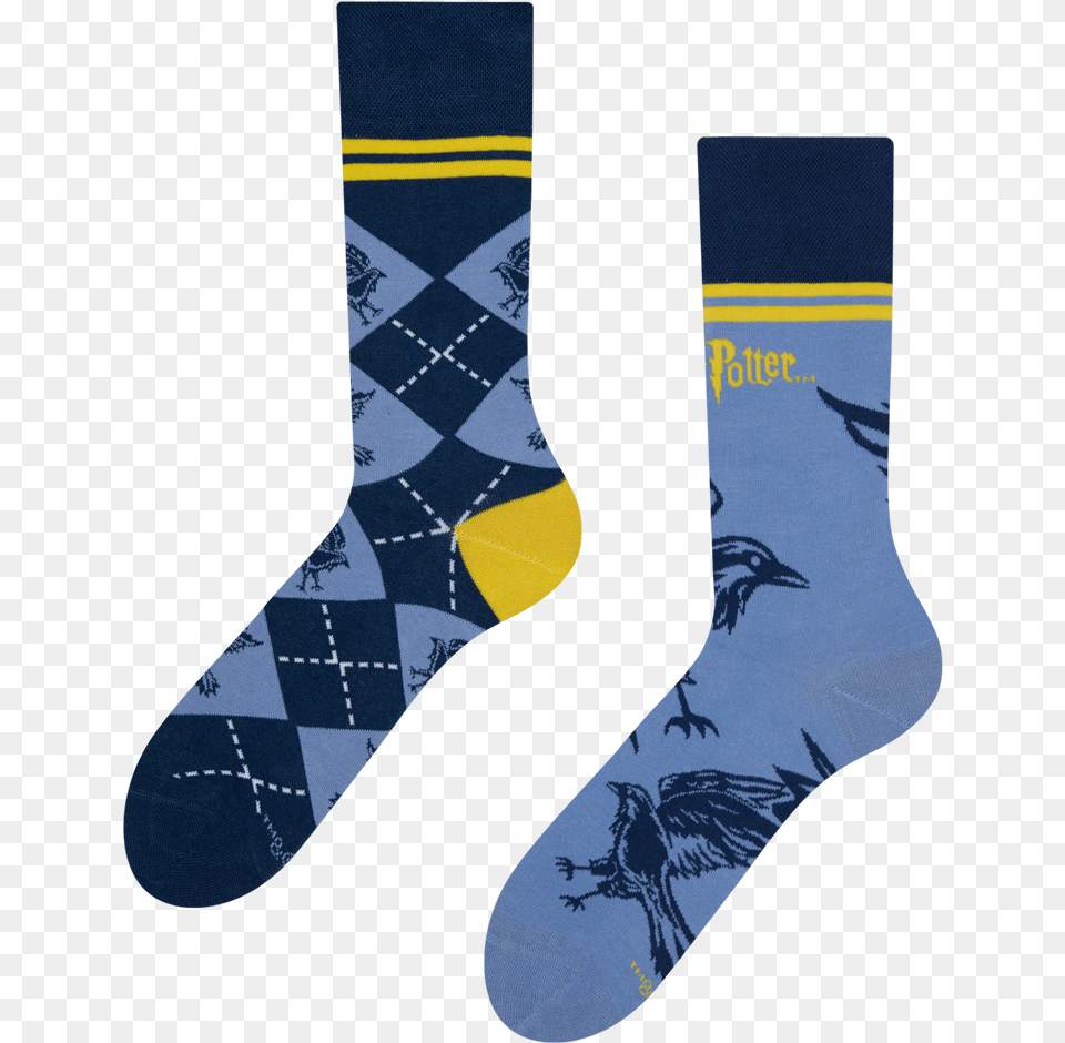 Harry Potter Socks Ravenclaw Sock, Clothing, Hosiery, Person Png Image