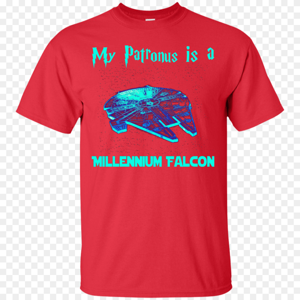 Harry Potter Star Wars Shirts My Patronus Is A Millennium Falcon, Clothing, Shirt, T-shirt Free Png