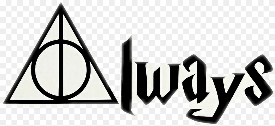 Harry Potter Sticker Clipart Always Window Decal Harry Potter, Triangle, Text Free Transparent Png