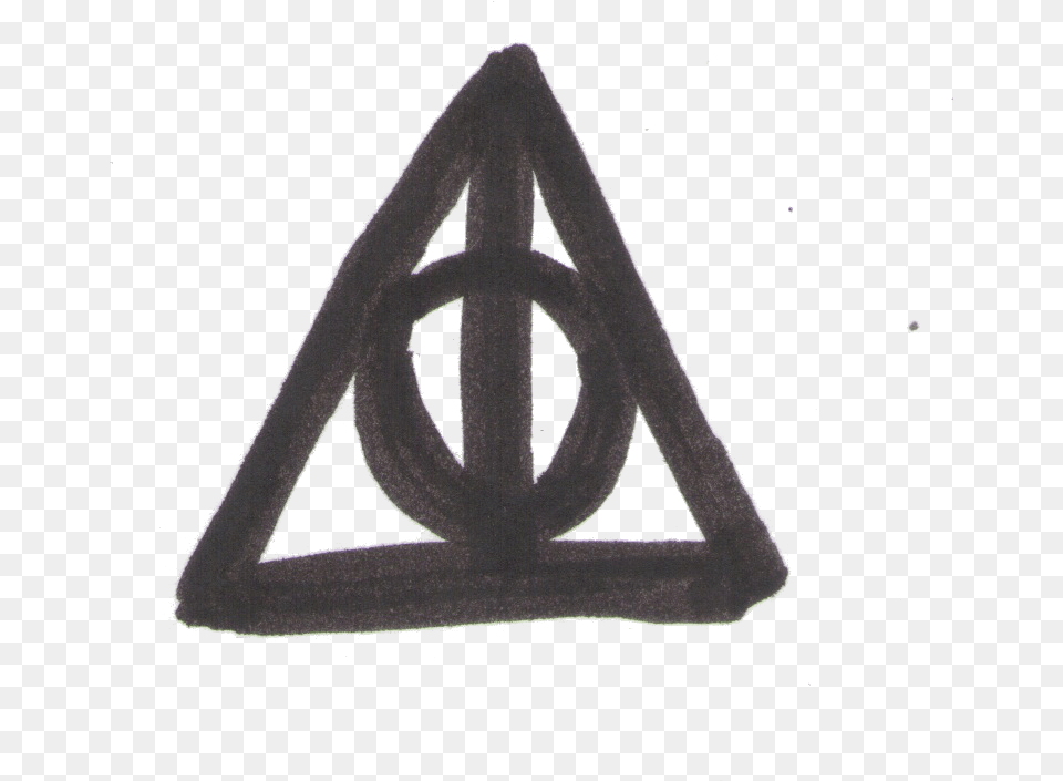 Harry Potter Transparent And The Deathly Hallows Peace Symbols, Triangle, Arrow, Arrowhead, Weapon Free Png