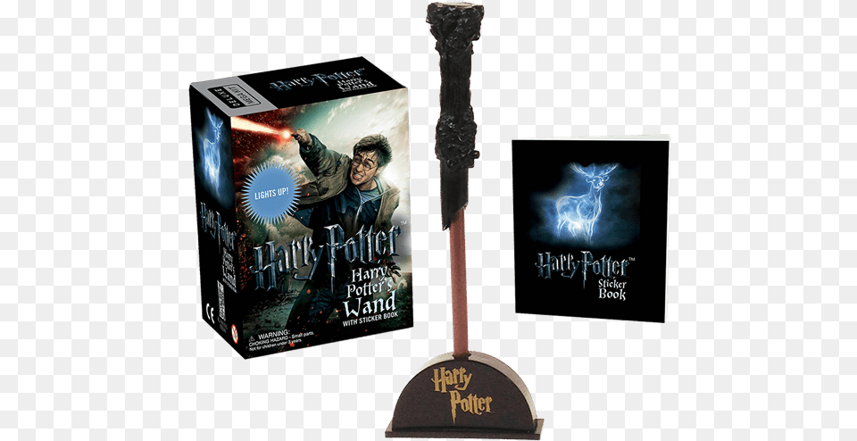 Harry Potter Wand Lights Up, Book, Publication, Adult, Male Free Transparent Png