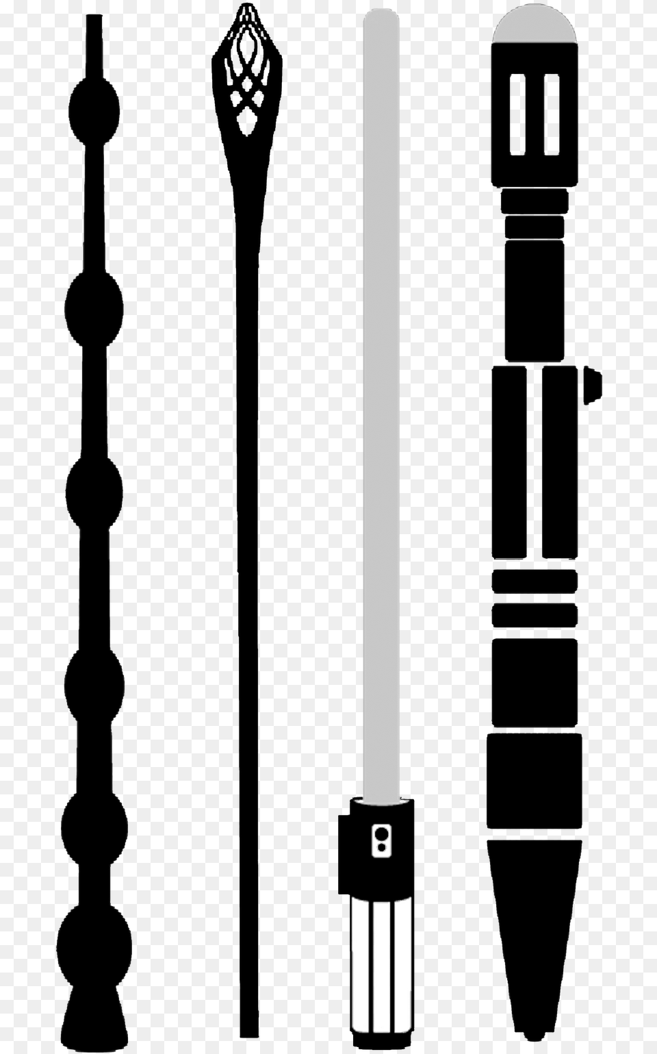 Harry Potter Wand Silhouette Harry Potter Wand Clip Art, Electrical Device, Microphone Free Png