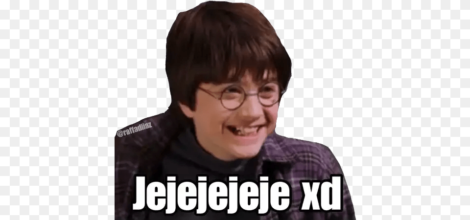 Harry Potter Whatsapp Stickers Stickers Cloud Sticker Whatsapp Harry Potter, Face, Happy, Head, Laughing Png Image